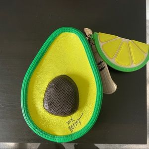Betsey Johnson Avocado Wristlet Bag